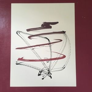 Purple Swirls Abstract Wall Art